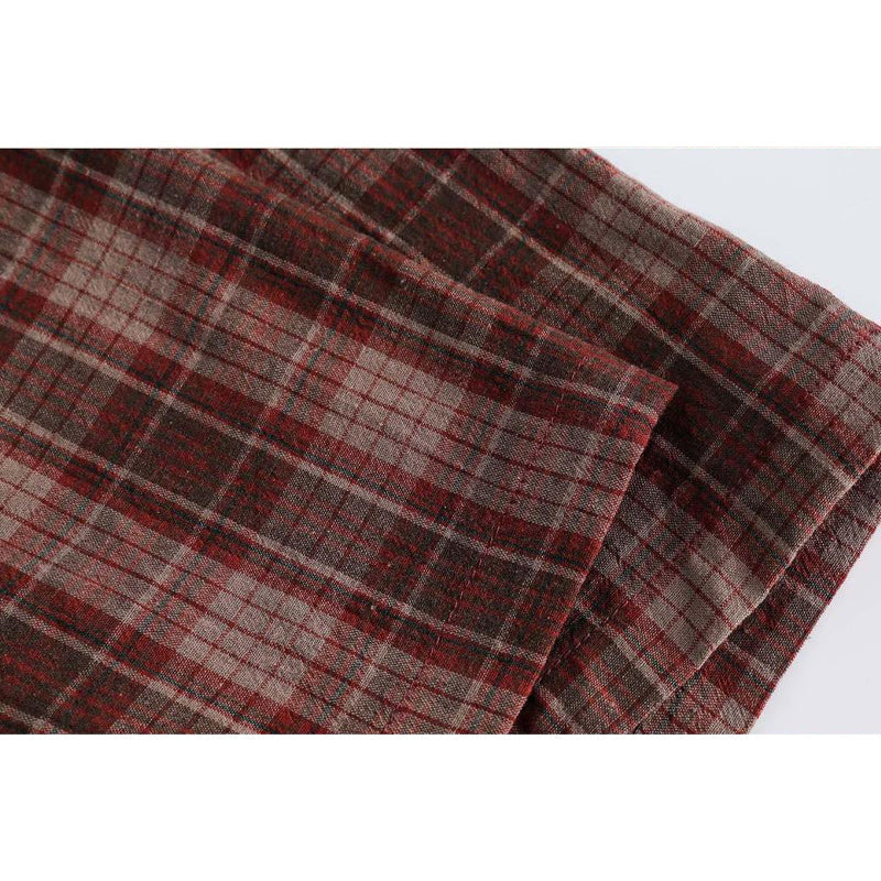 Classic check work short sleeve shirt