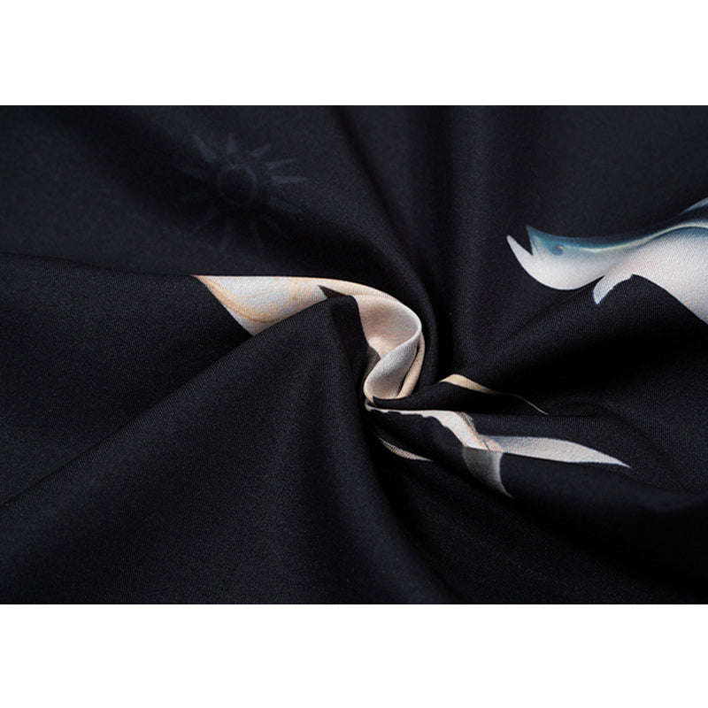 New for summer: Fish print short-sleeved shirt