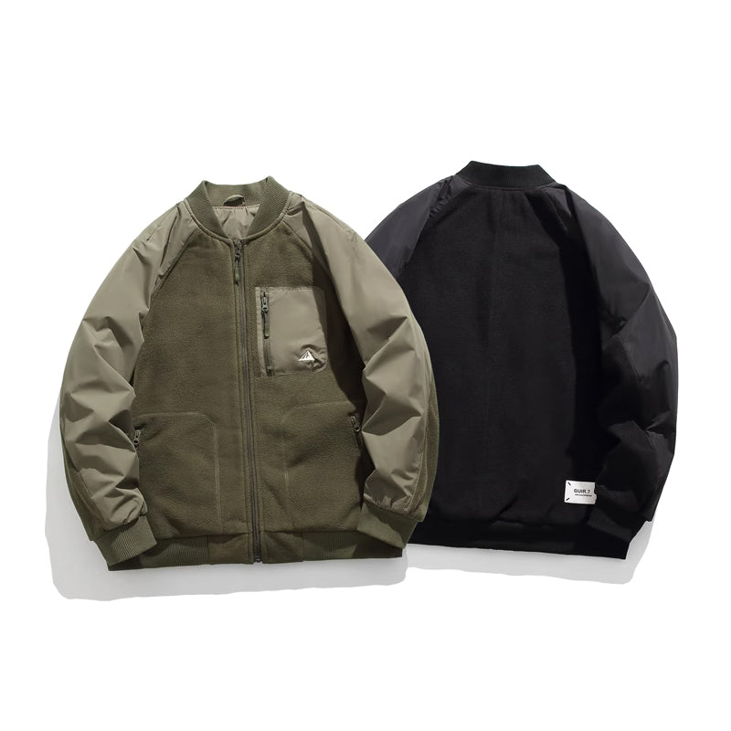 Padded fleece flight jacket