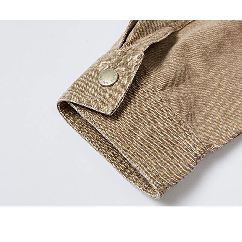 New for Spring: Linen denim shirt in 3 solid colors