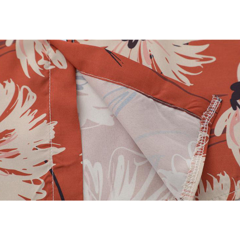 New for summer: floral print short-sleeved shirt