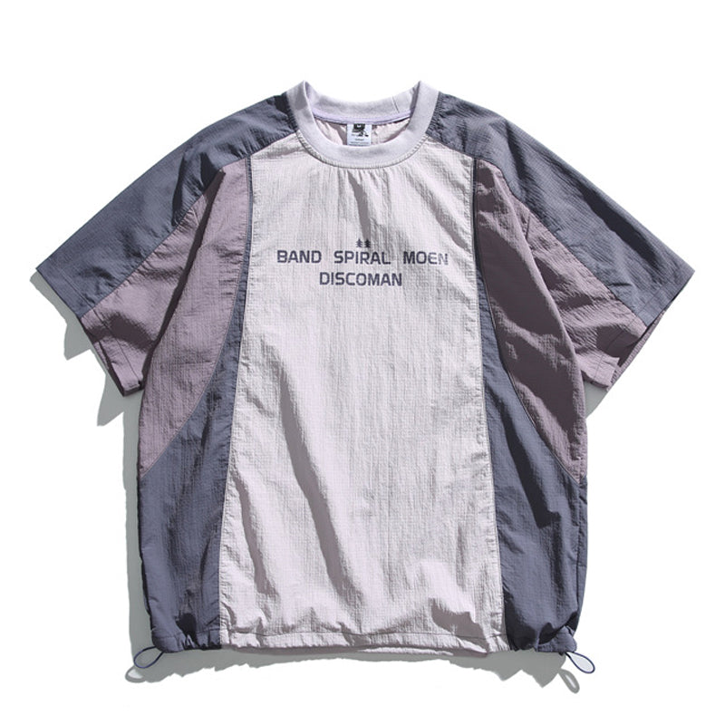夏新作配色4色展開速乾半袖Tシャツ