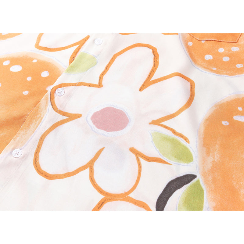 New for summer: floral print short-sleeved shirt