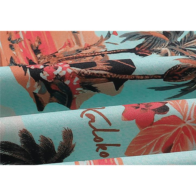 New for summer: Aloha print short-sleeved shirt