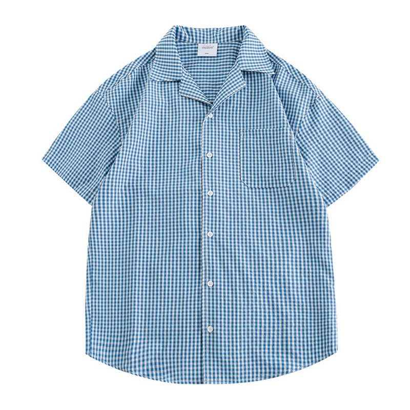 Retro Cuban Check Short Sleeve Shirt