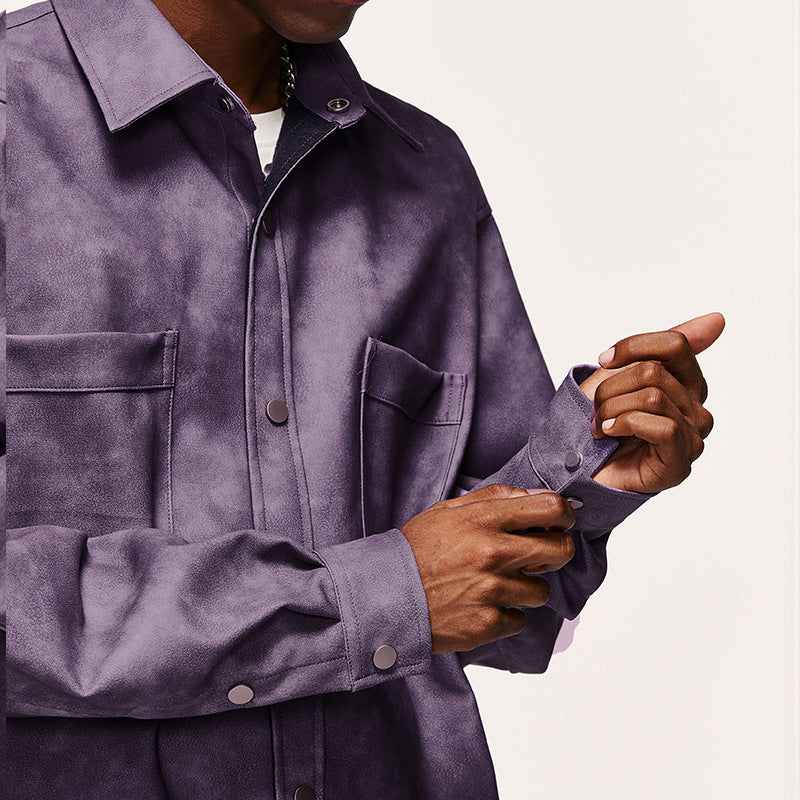 Coveralls and casual PU jackets