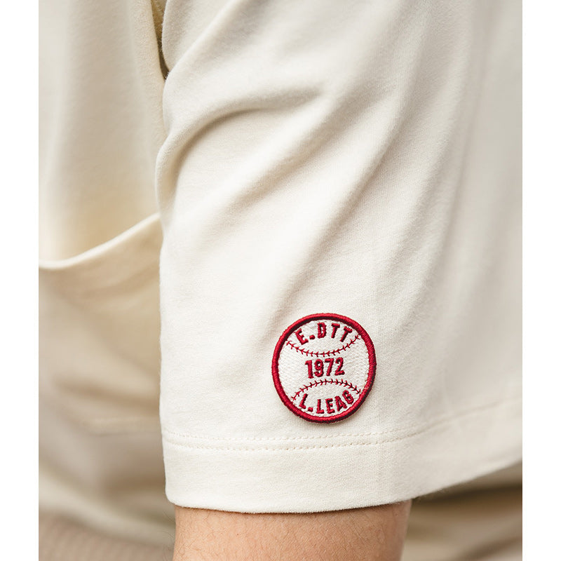 Vintage baseball collar T-shirt