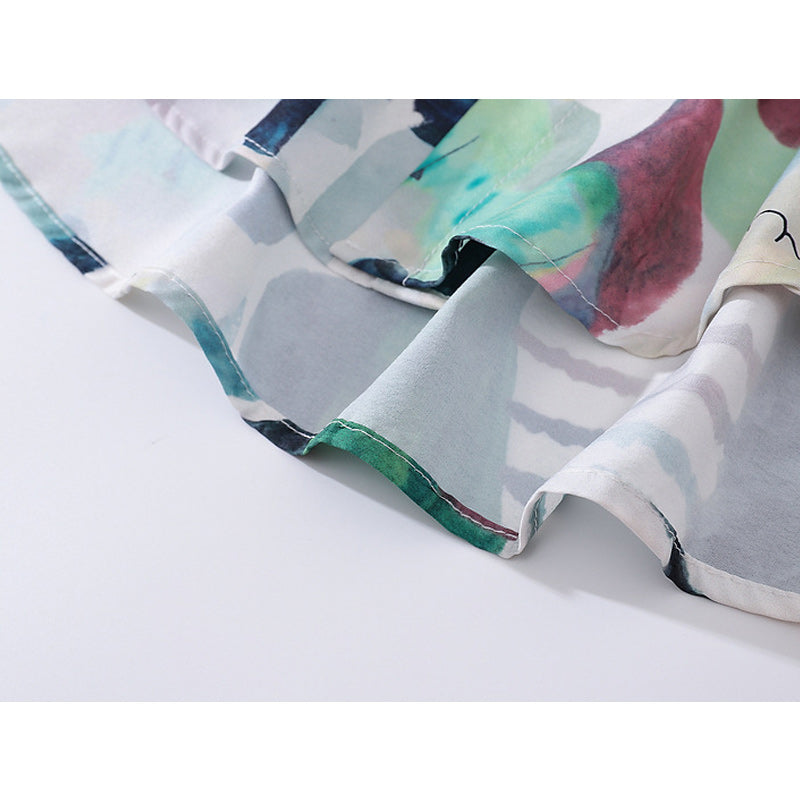 New Spring Retro Graffiti Long Sleeve Shirt