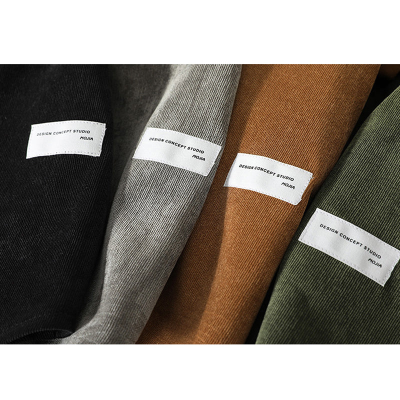 New for summer: Solid color, collarless, short-sleeved shirts M-5XL