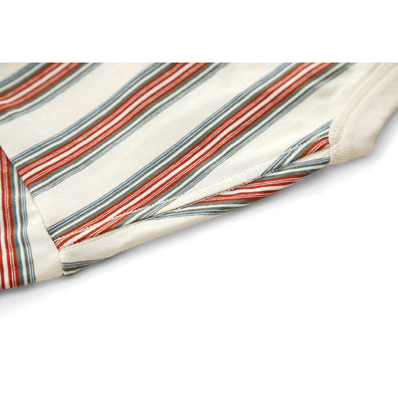 Ivy Look 4-Color Yarn-Dyed Striped Cotton Tee