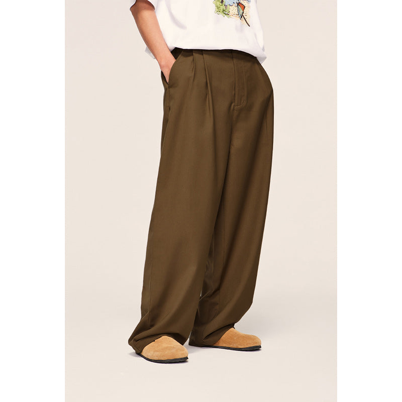 Loose Drape Casual Suit Pants