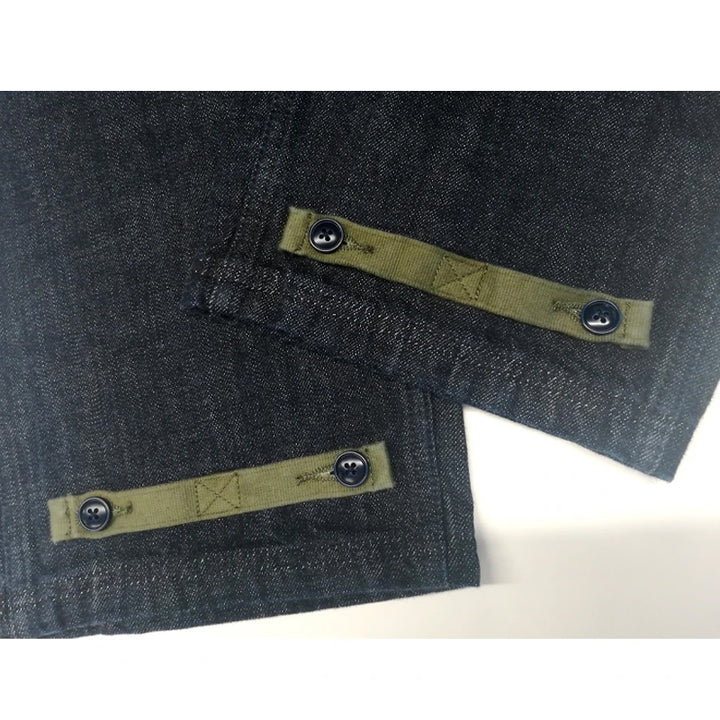 American Retro Navy Deck Overalls Denim