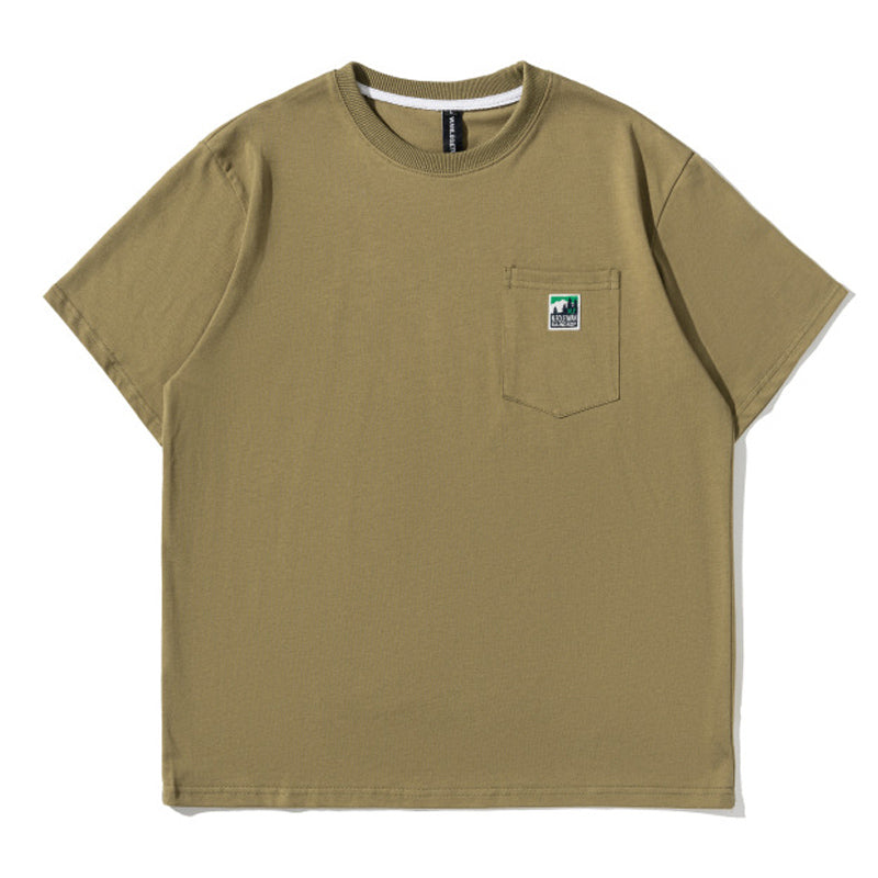 夏新作 Yama camping プリント半袖Tシャツ