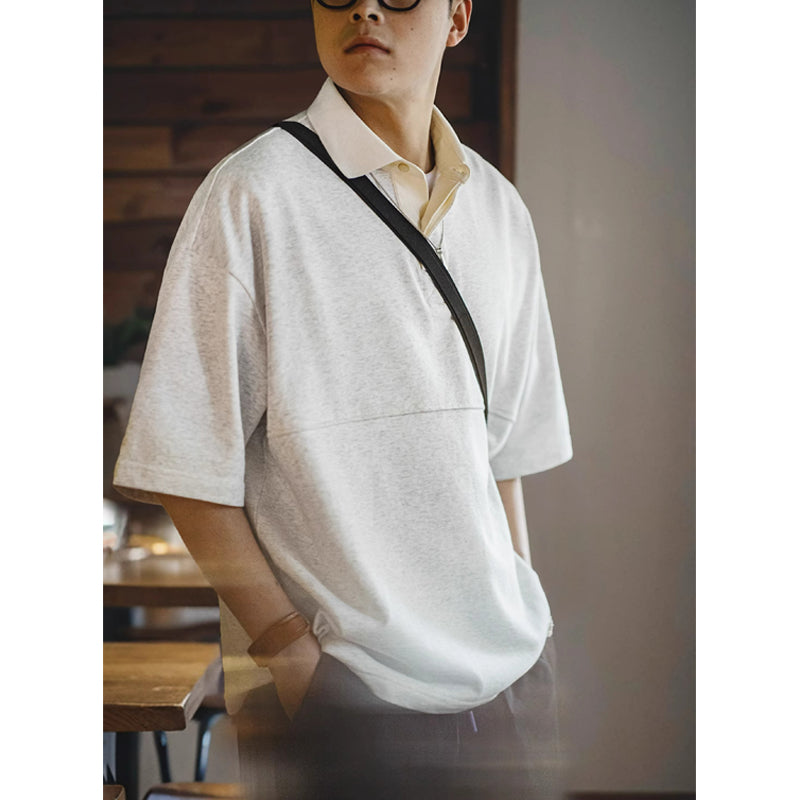 New for summer: 280G polo tee, plain knit short sleeves