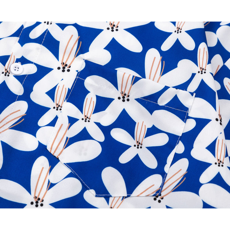 New for summer: Floral short-sleeved shirt in two colors
