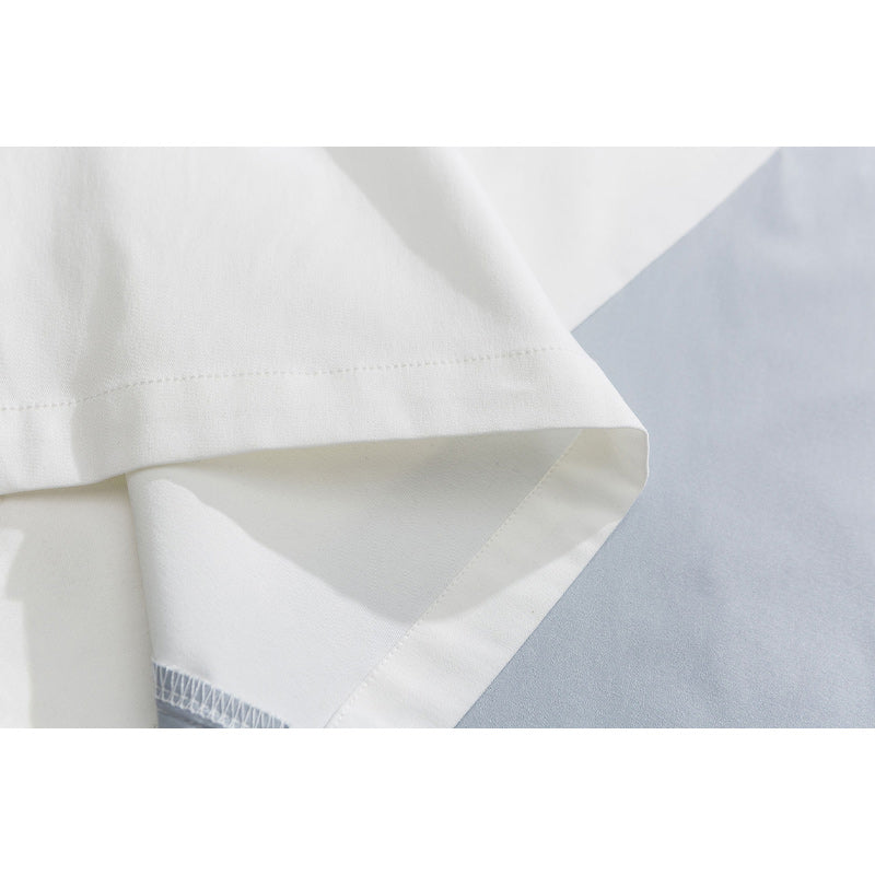 Fashion Cuban neck color combination short sleeve shirt