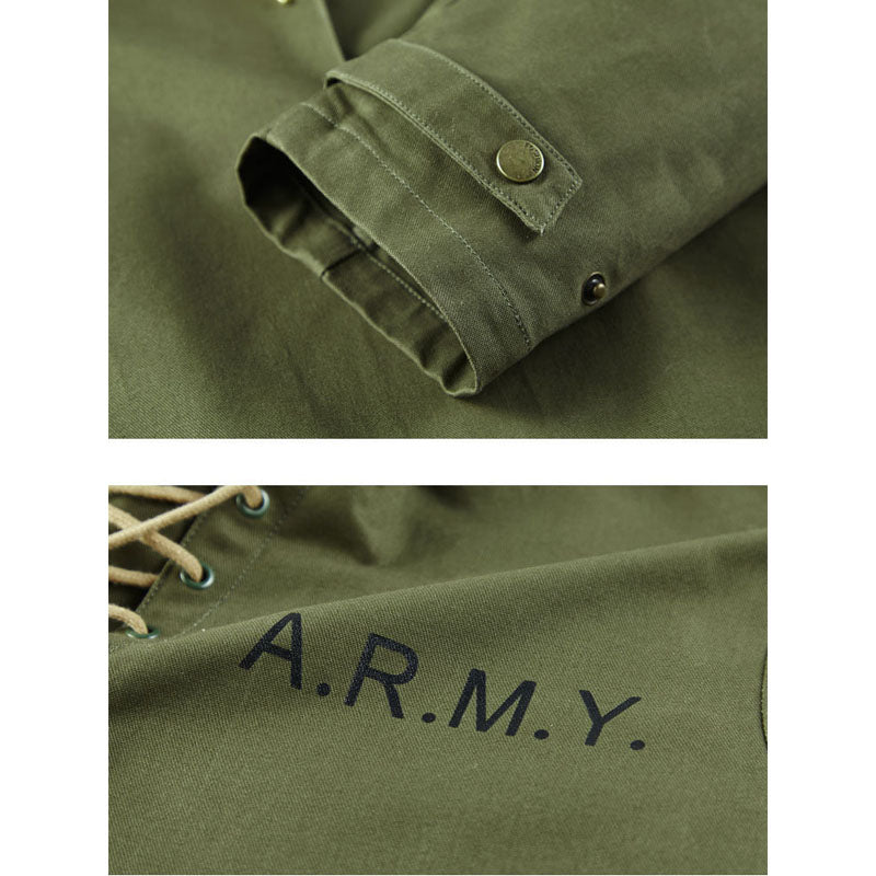 ARMY海軍防風フード付きスウエットパーカー