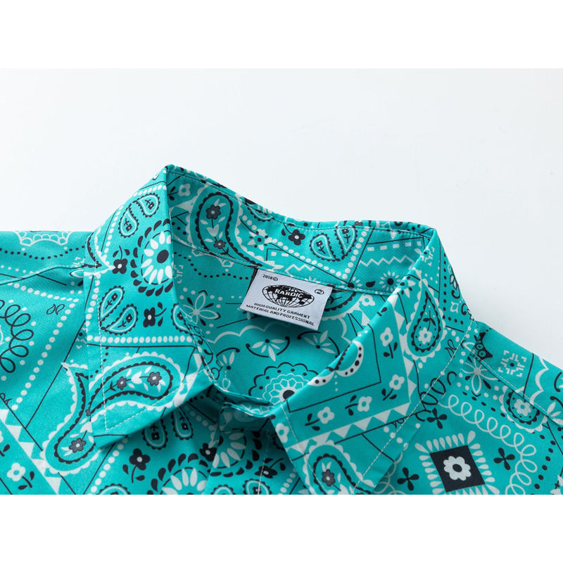 New for summer: Cashew nut floral print short-sleeved shirt