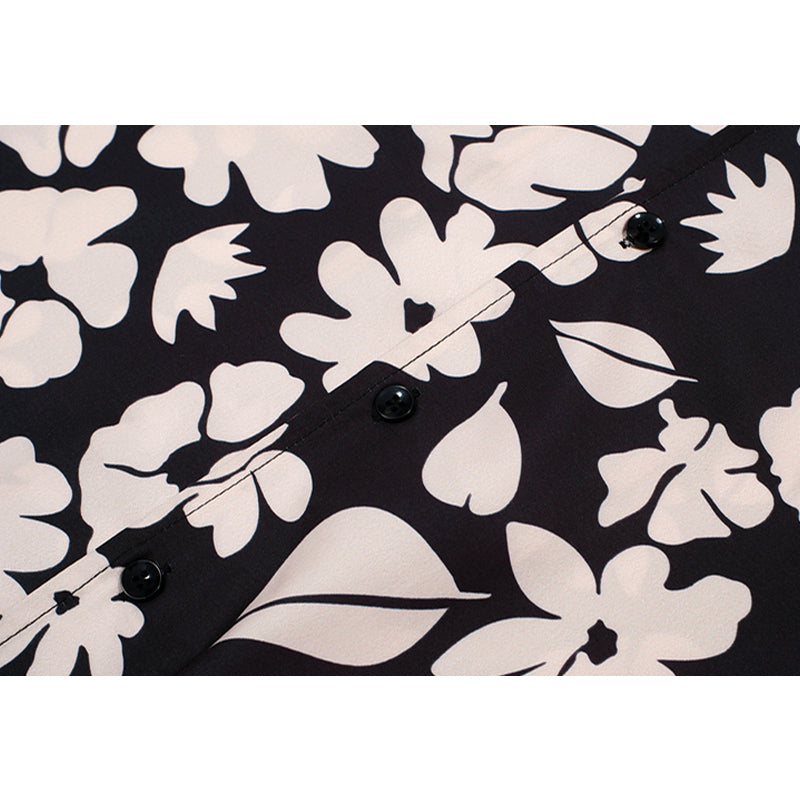 New for summer: Cuban color print short sleeve shirt