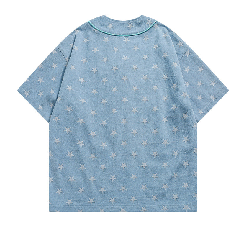 Vintage baseball short-sleeved shirt