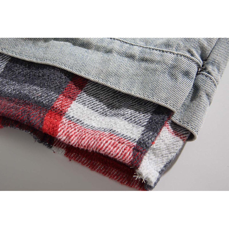 Cityboy Faux Layered Check Shirt & Denim Jacket