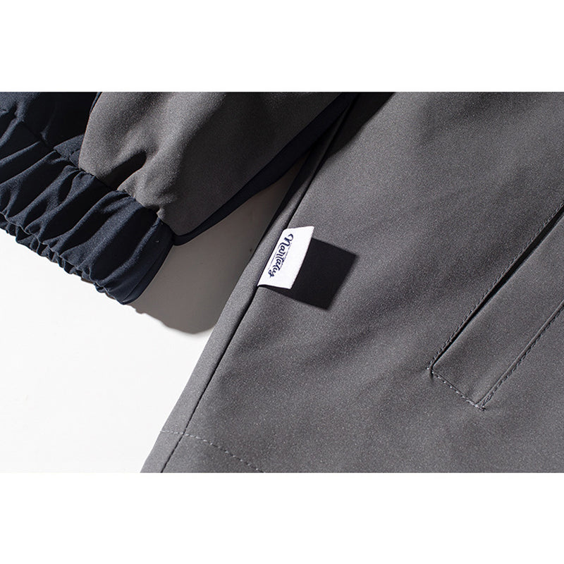 Retro mixed color loose casual jacket