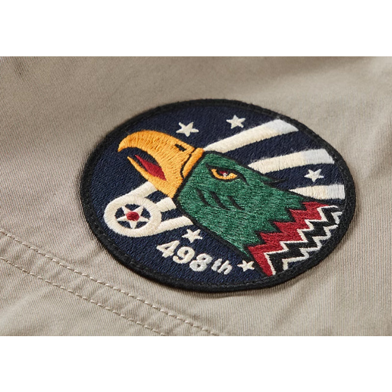 New Spring American Casual Embroidered Long Sleeve Shirt