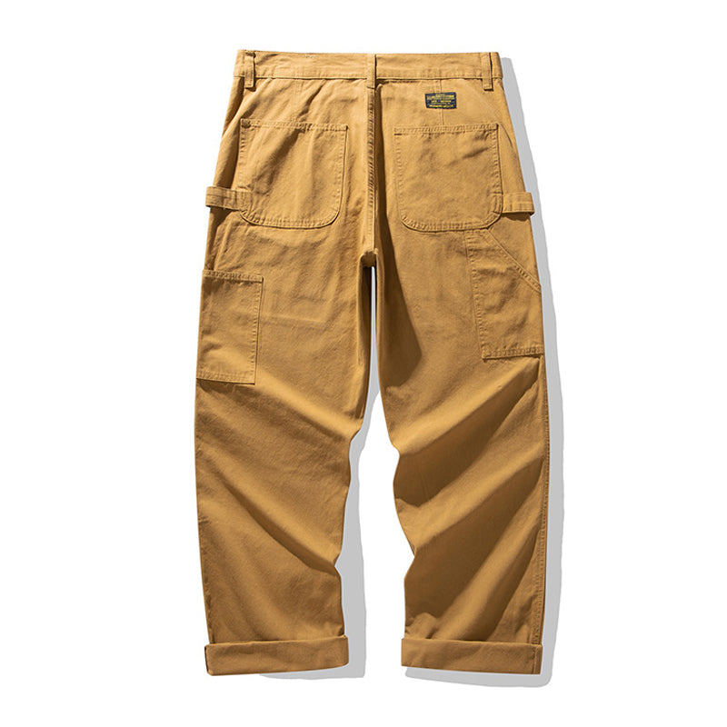 Piqué canvas multi-pocket work pants