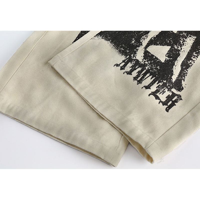 Graffiti Doberman Washed Pants