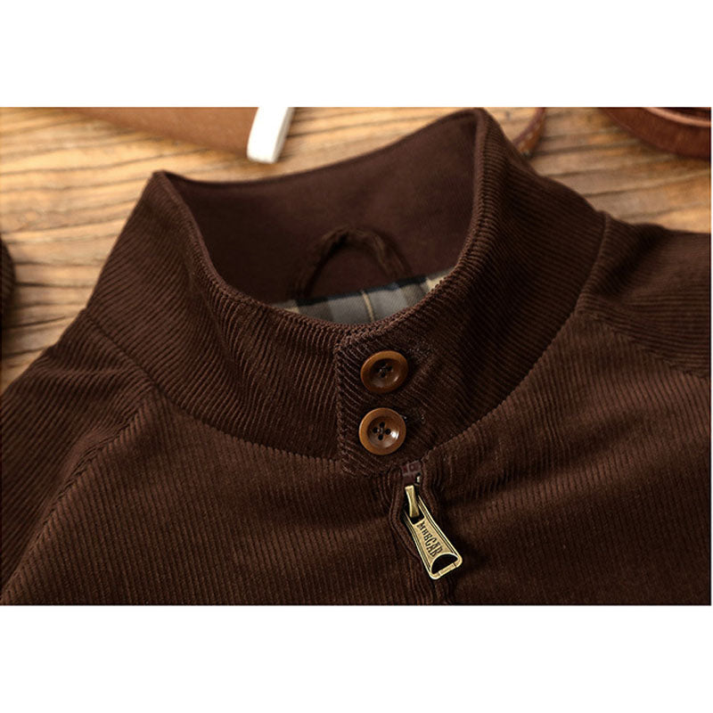 Corduroy G9 Stand Collar Harrington Jacket