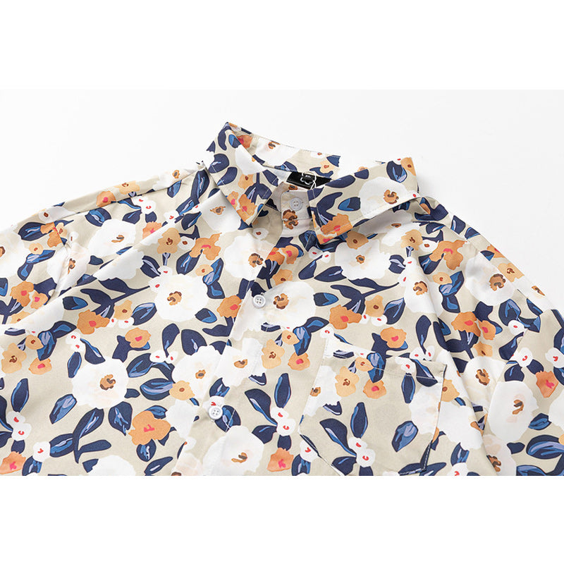 Hawaiian Vacation Floral Print Shirt