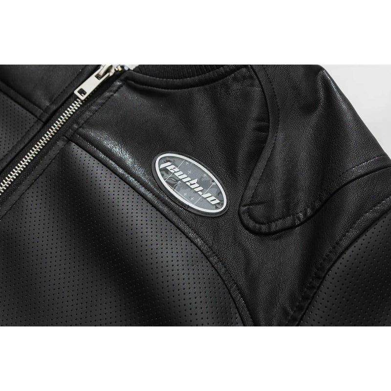 Retro Black Motorcycle Jacket