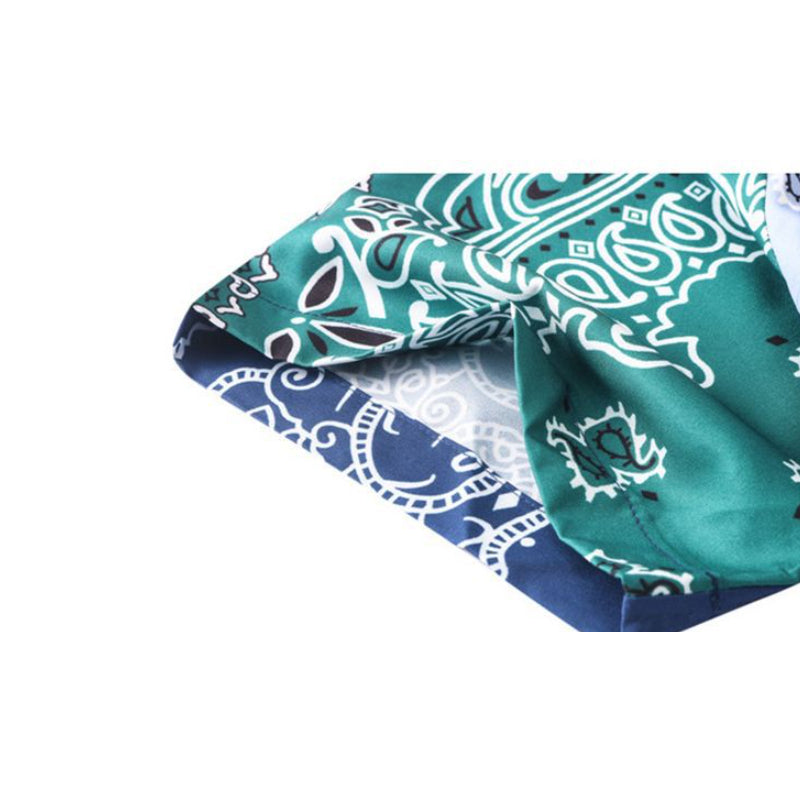 New for summer: ethnic print short-sleeved shirt