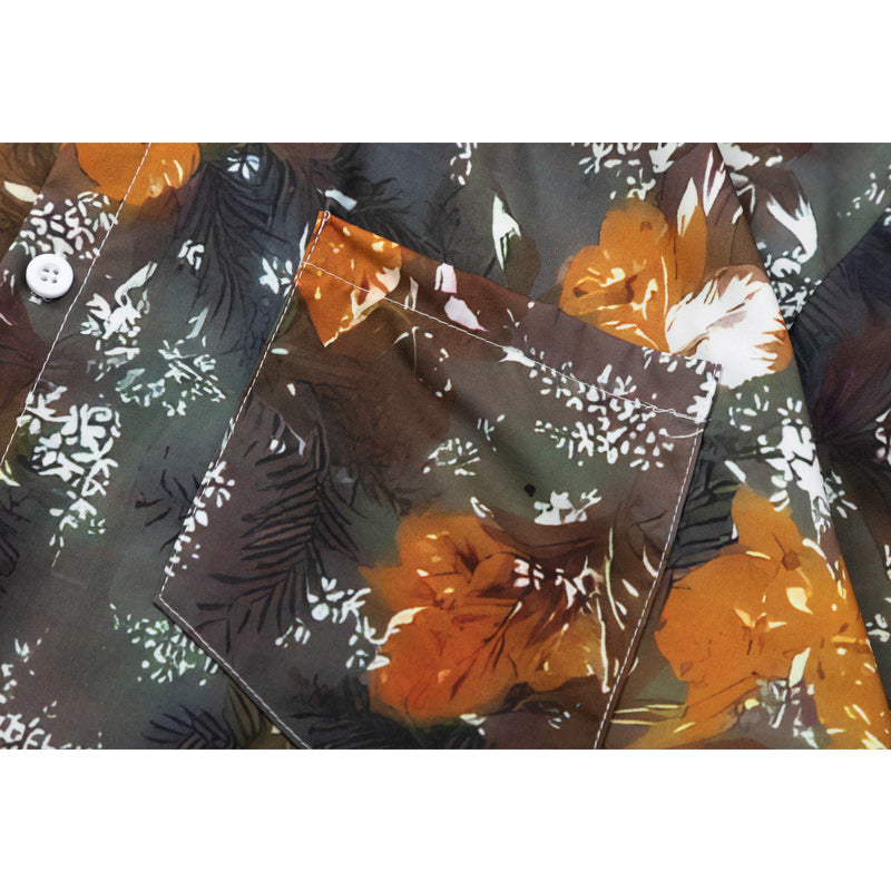 Summer Hawaiian Print Short Sleeve Shirt
