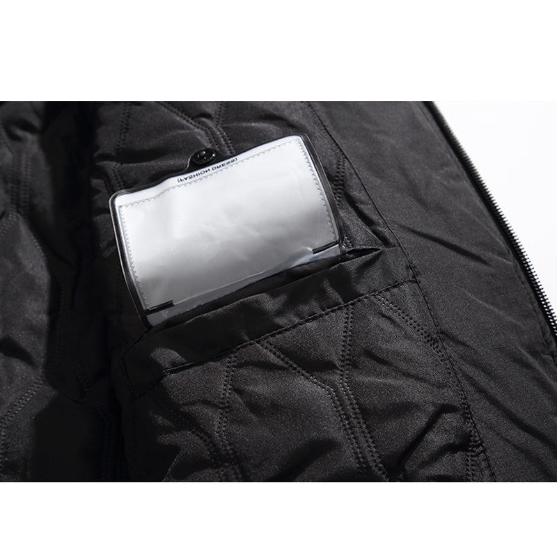 Padded fleece flight jacket