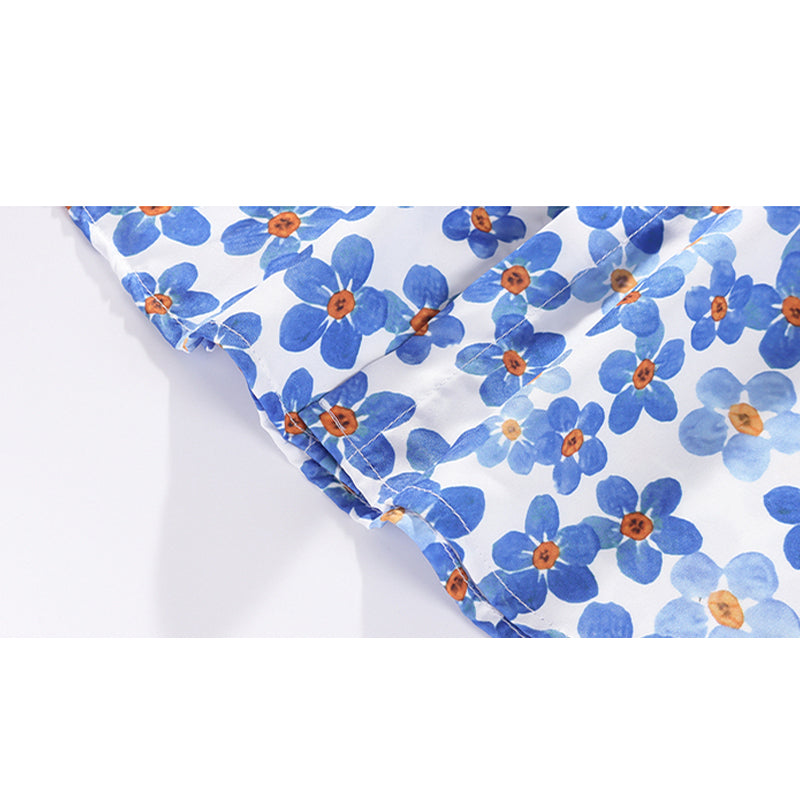 New for summer: floral print short-sleeved shirt