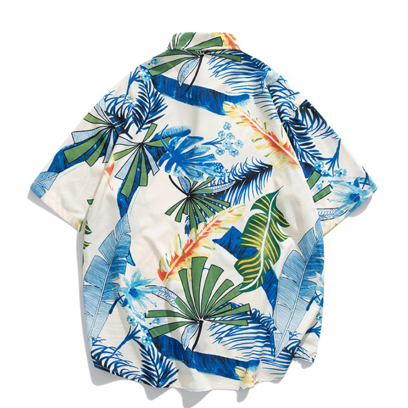 New for summer: Aloha print short-sleeved shirt