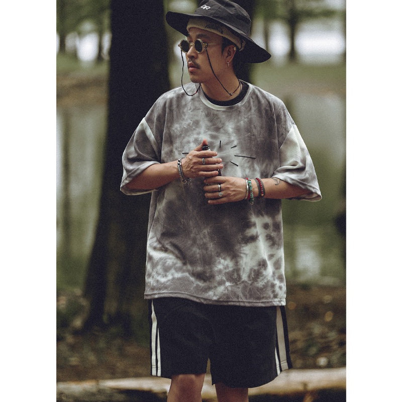 Fashion tie-dye short sleeve T-shirt