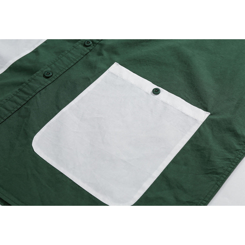 Retro style short sleeve shirt with pocket