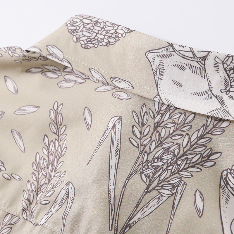 New Autumn Collection "Harvest" Long Sleeve Print Shirt