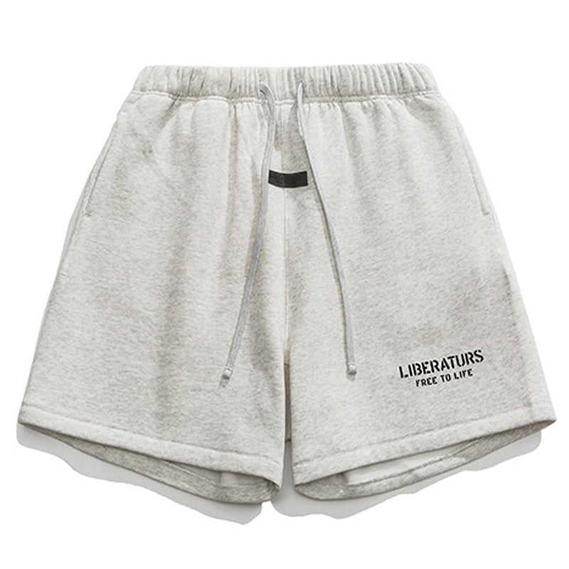 Military print sweat shorts