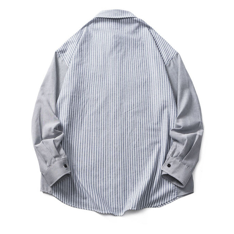Retro striped long sleeve shirt