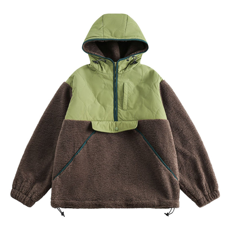 Casual, relaxed, trendy padded jacket with hood