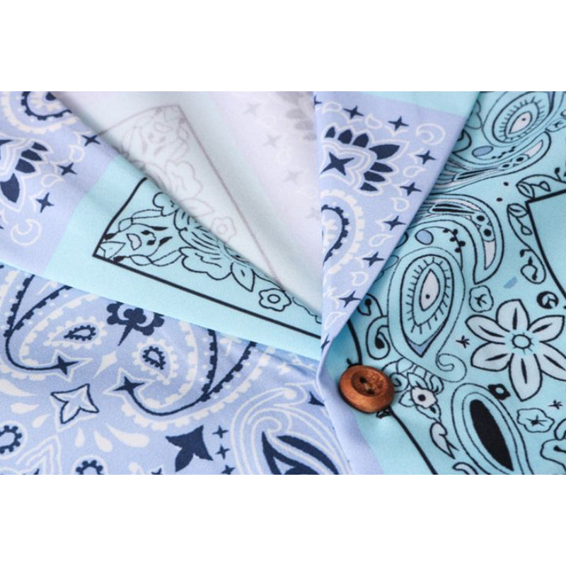 New for summer: Cashew print short-sleeved shirt