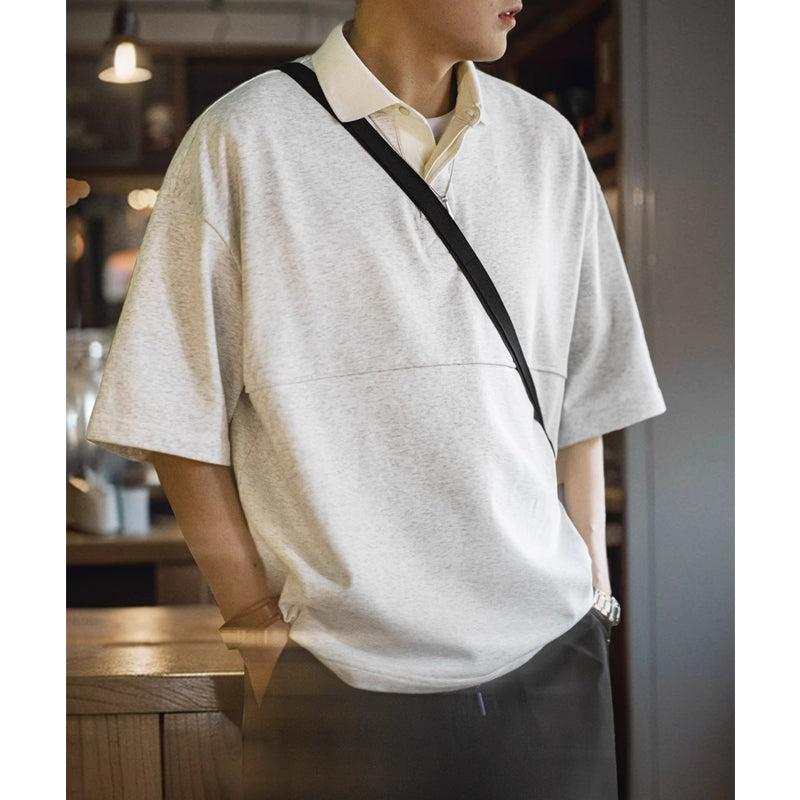 New for summer: 280G polo tee, plain knit short sleeves