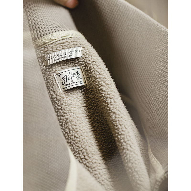 Fleece-lined high-neck tennis jacket