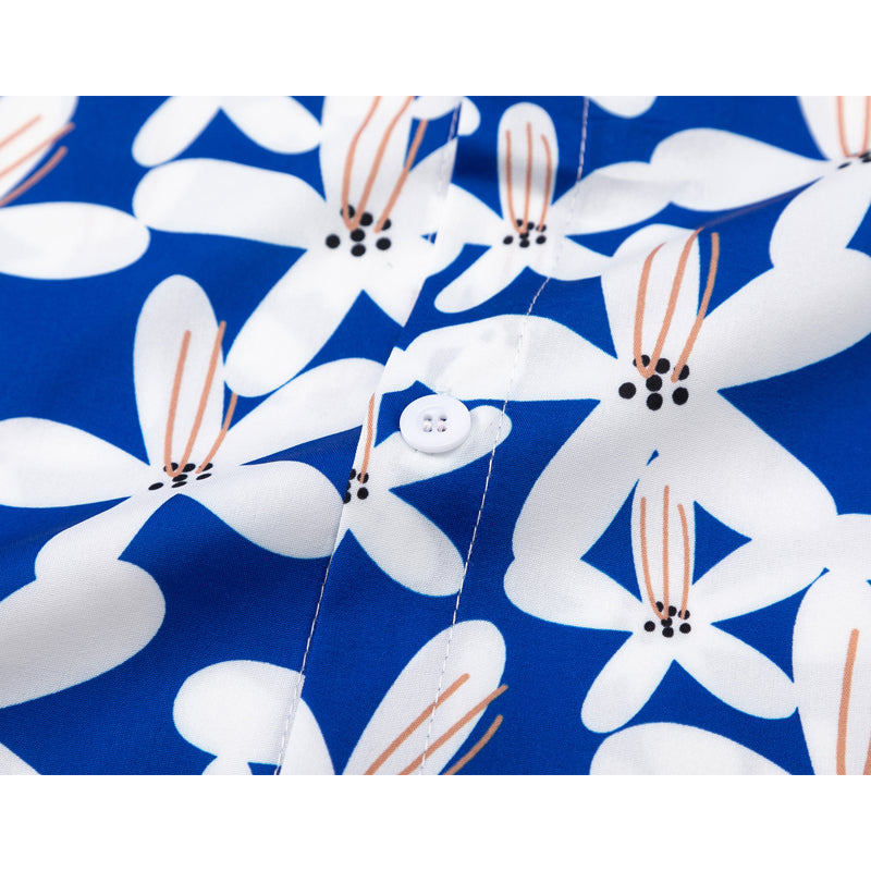 New for summer: Floral short-sleeved shirt in two colors