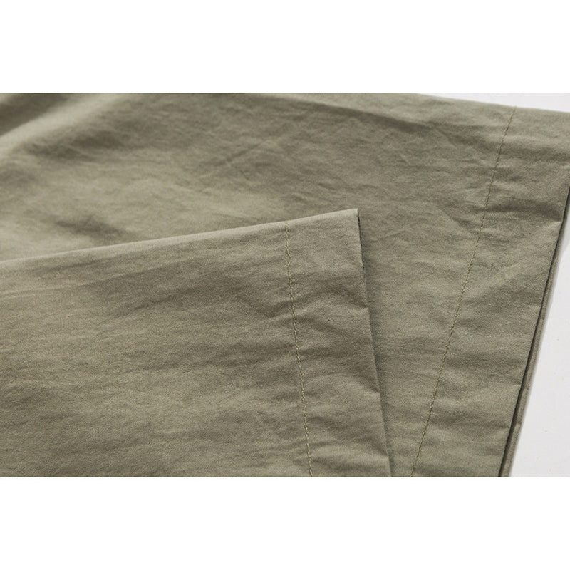 Classic plain hedgework short-sleeved shirt