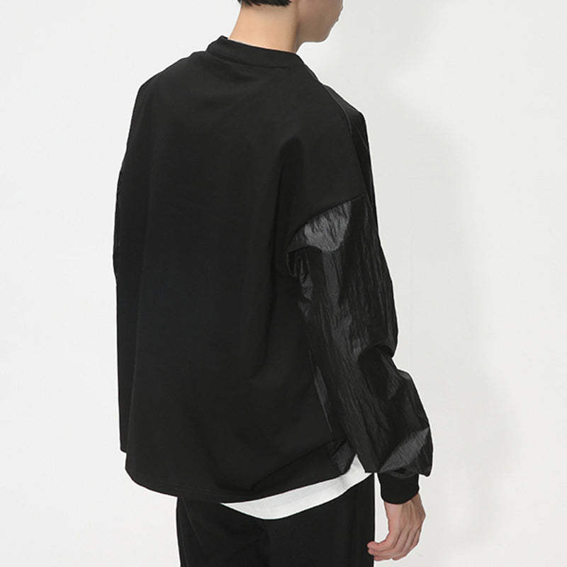 Three-color print fashion long-sleeved T-shirt