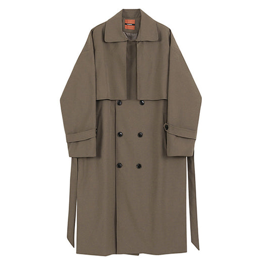 Solid color, padded, warm, cold-resistant, windproof, long coat, windbreaker, men's outerwear
